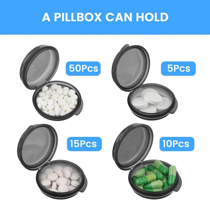 Mini Pillendose 5er Pack Organizer Box tragbarer Vitaminhalter