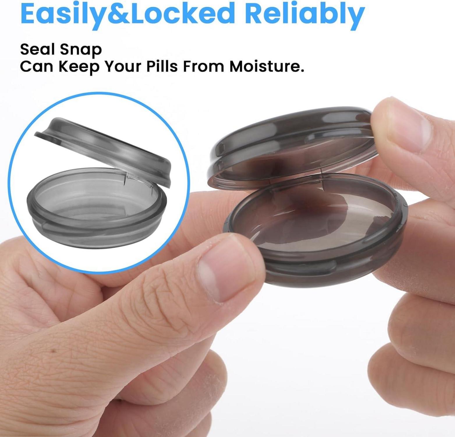 5er Pack Mini-Pillendose Pillen-Organizer Tragbarer Vitamindosierer