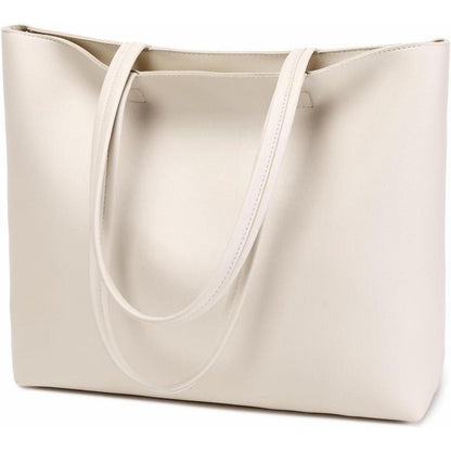 MEEGIRL Damen PU Leder Handtasche mit Reißverschluss