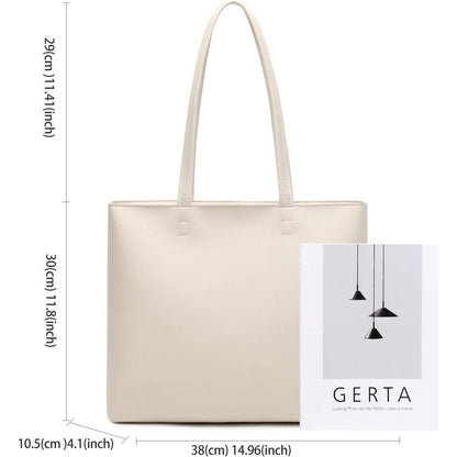 MEEGIRL Damen PU Leder Handtasche mit Reißverschluss