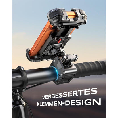 Handyhalterung Motorrad & Fahrrad – 360° Drehung, Auto-Sperre