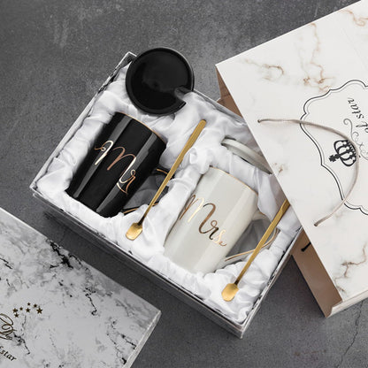 Mr und Mrs Tassen Set Hochzeit Valentinstag Jahrestag