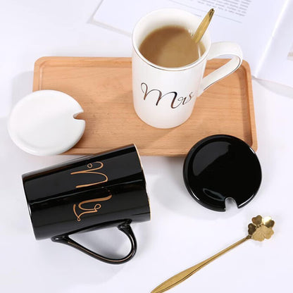 Mr und Mrs Tassen Set Hochzeit Valentinstag Weihnachtsgeschenk