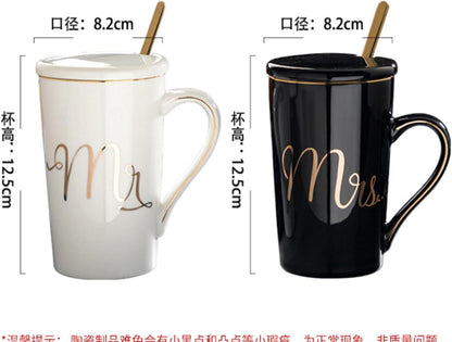 Mr und Mrs Tassen Set Hochzeit Valentinstag Weihnachtsgeschenk