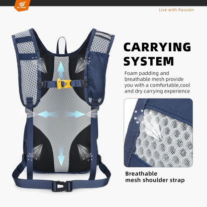 SKYSPER 15L Wanderrucksack Tagesrucksack Trekkingrucksack Marineblau
