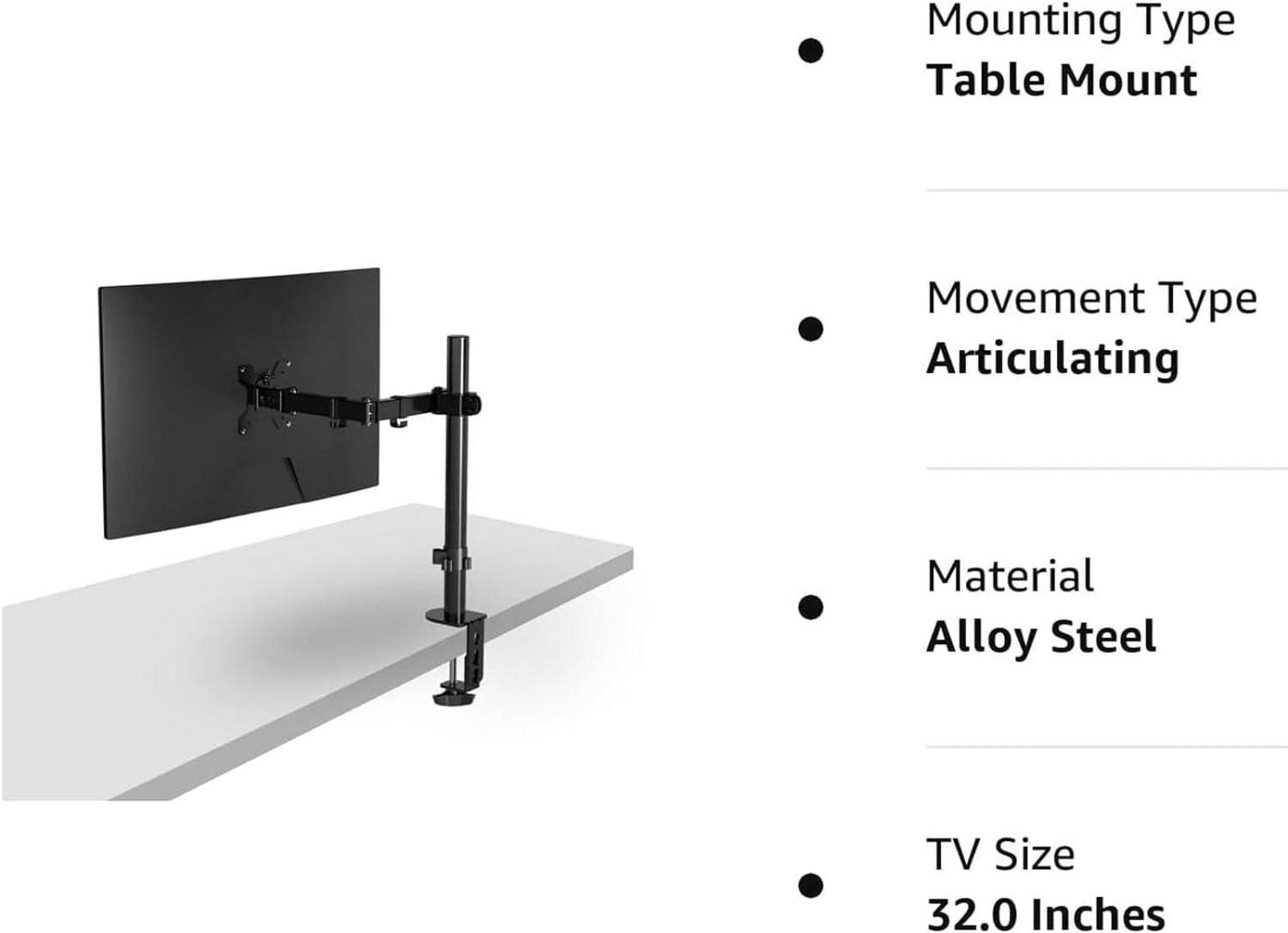 Pholiten Monitor Halterung für 13-32 Zoll LED LCD Bildschirm - Höhenverstellbar Neigbar Dual-Monitor Arm