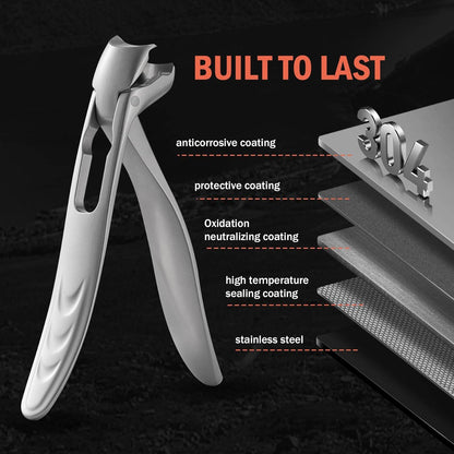 Ergonomischer Nagelknipser für dicke Seniorennägel mit Metallfeile