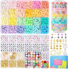DIY Perlen Set Clay Heishi 624 Stk Buchstabenperlen Polymer Clay