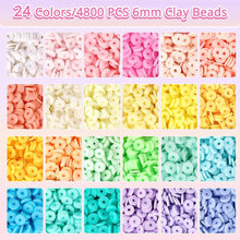 Perlen Set 6mm Heishi Perlen mit Buchstabenperlen Clay