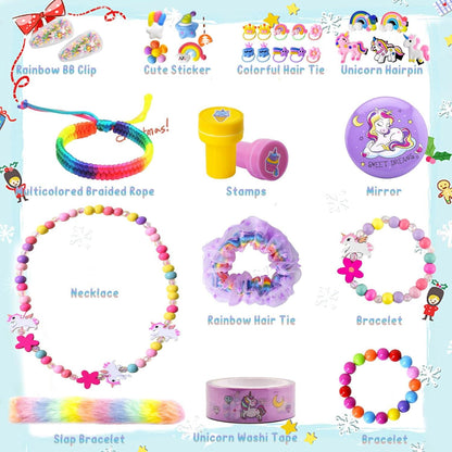 Weihnachts-Adventskalender Mädchen 2024 Schmuck Spielzeug