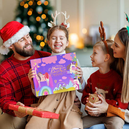 Adventskalender 2024 Mädchen Schmuck Spielzeug Haar-Accessoires