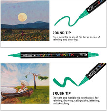 Acrylstifte wasserfest 24 Farben für Steine Bemalen und mehr