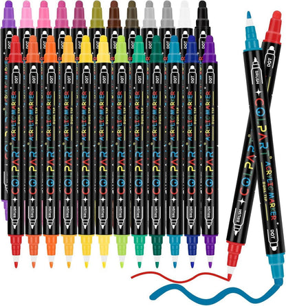 Acrylstifte für Steine wasserfest 24 Farben Bemalen Acrylic Paint