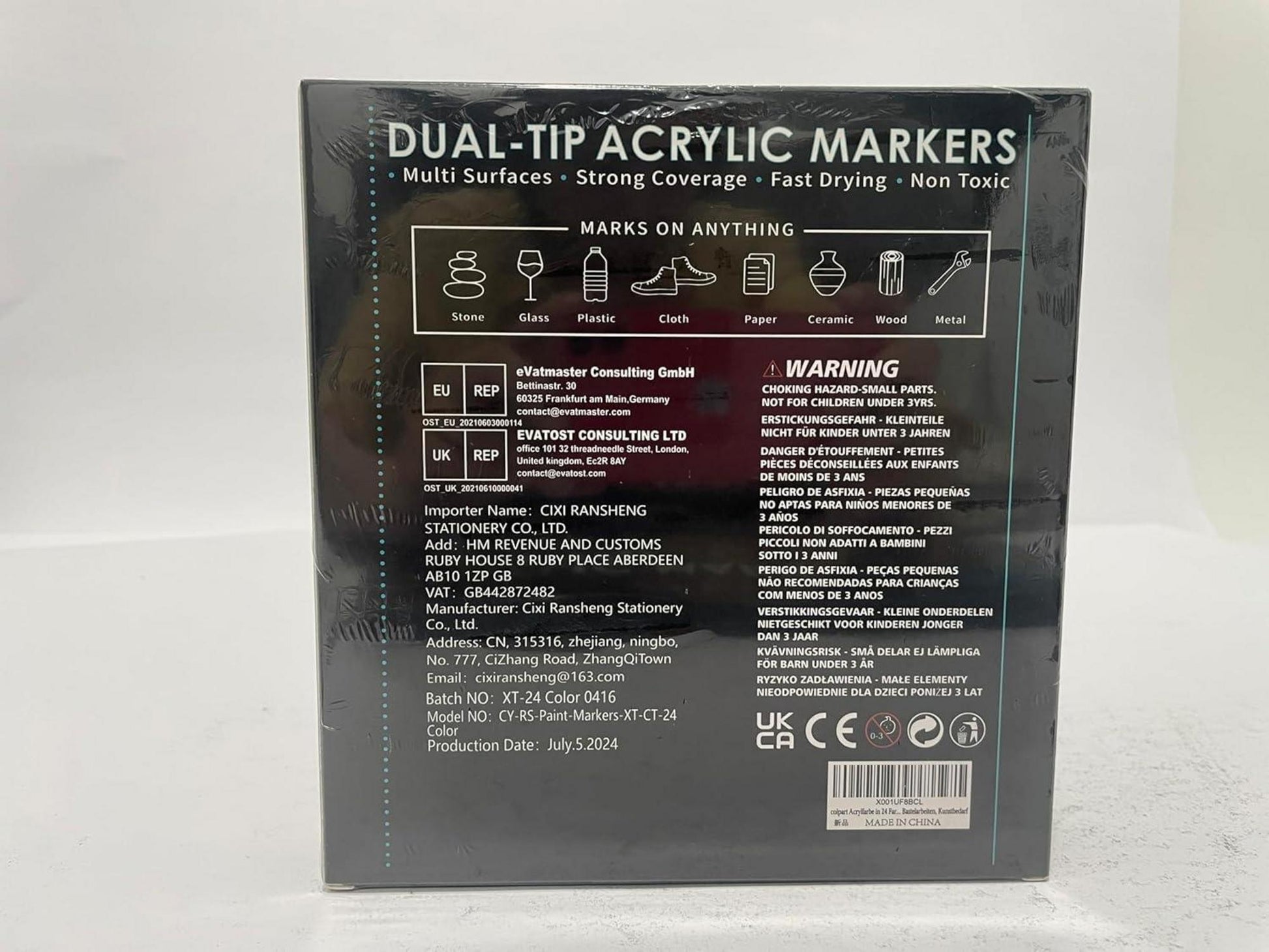 Acrylstifte für Steine wasserfest-24 Farben Acrylic Paint Marker Stift