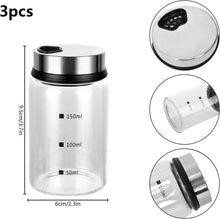 3er Set 150ml Gewürzgläser mit Drehdeckel Streueinsatz