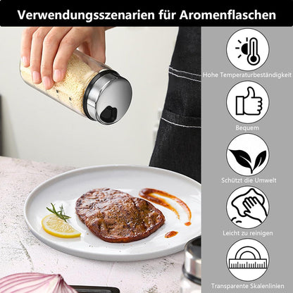 3er Set 150ml Gewürzgläser mit Streueinsatz und Drehdeckel