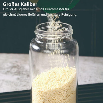 Gewürzgläser 150ml Borosilikatglas Streueinsatz 4-Loch-Design 3er Set
