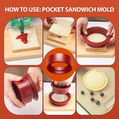 4 in 1 Burgerpresse Hamburgerpresse Set mit Wachspapier