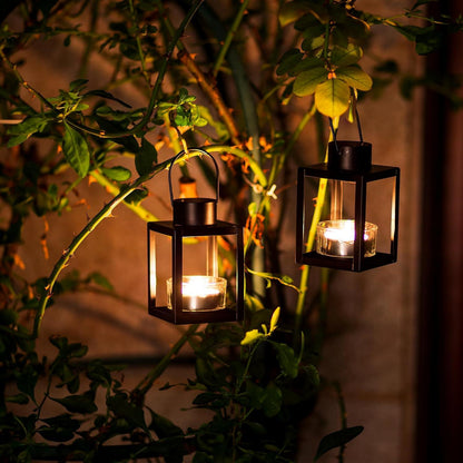 Sziqiqi Laternen Windlicht Kerzenhalter Deko Hängend Metall