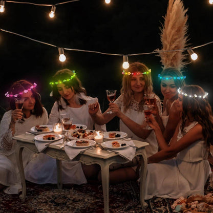 LED Blumenkranz Stirnband 6PCS Haarschmuck Party Hochzeit Festivals