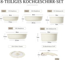 CAROTE 8-Teiliges Topf- und Pfannenset