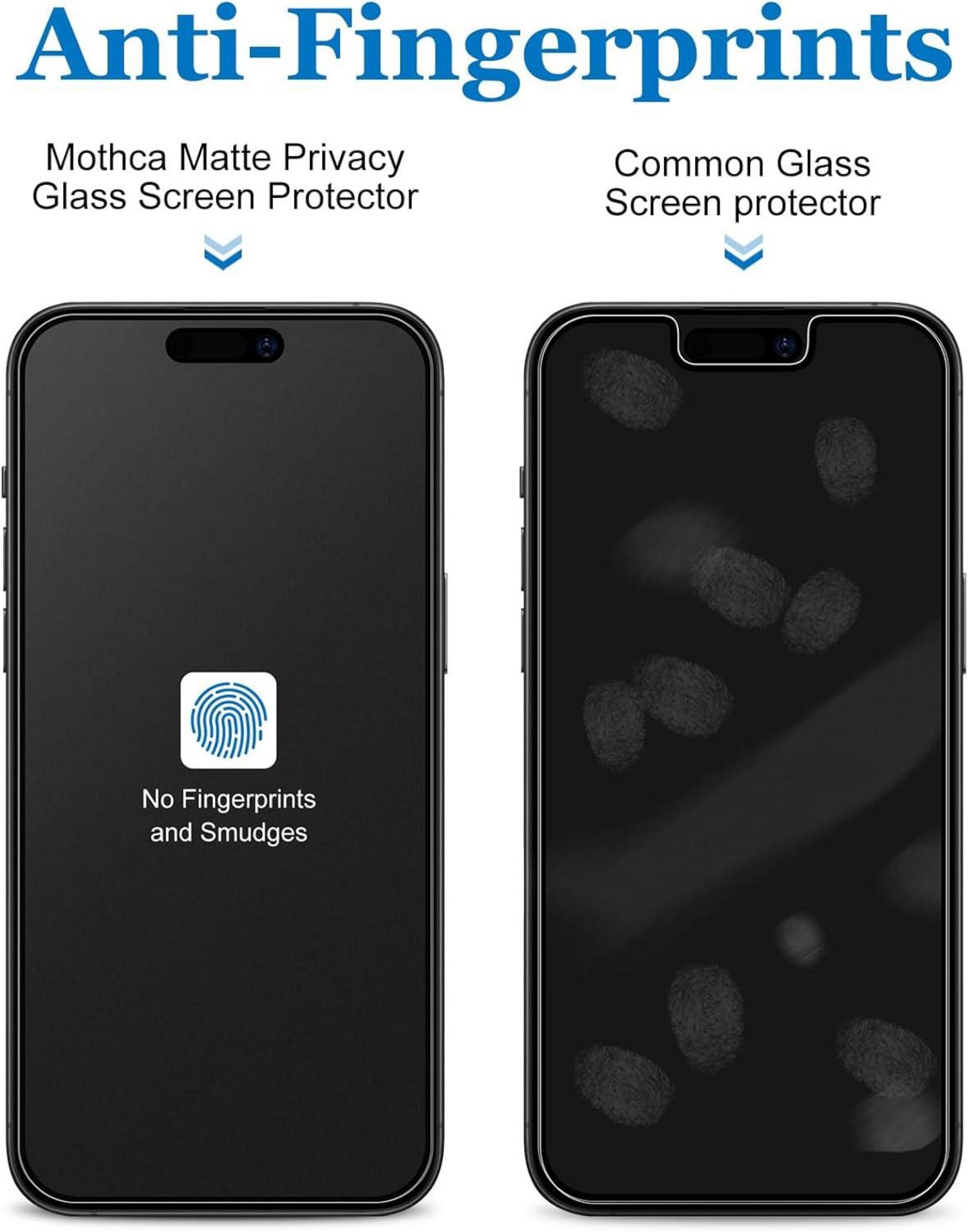 Mothca Matt Sichtschutz iPhone 15 Plus 16 Plus Panzerglas