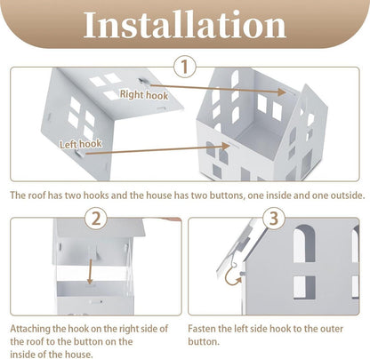 Dekorative LED-Kerzenhaus Set von 3 für Weihnachten