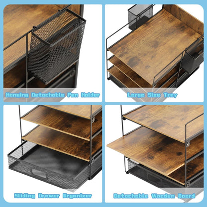 Dokumentenablage Stifthalter Metall Briefablage Organizer Mesh