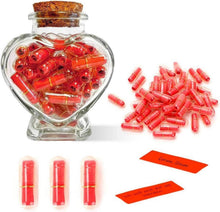 Nachrichtenflasche 50 Stück Kapsel DIY Liebesbotschaft Geschenk