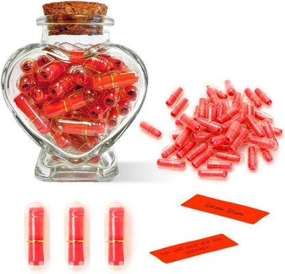 Nachrichtenflasche 50 Stück Kapsel DIY Liebesbotschaft Geschenk