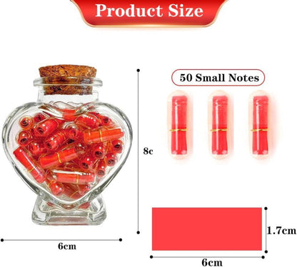 Liebesnachrichten Kapseln in Flasche, DIY Geschenk für sie