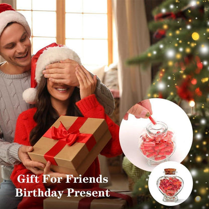 Nachricht Kapsel Flasche DIY Geschenk Paare Jahrestag Valentinstag Rot