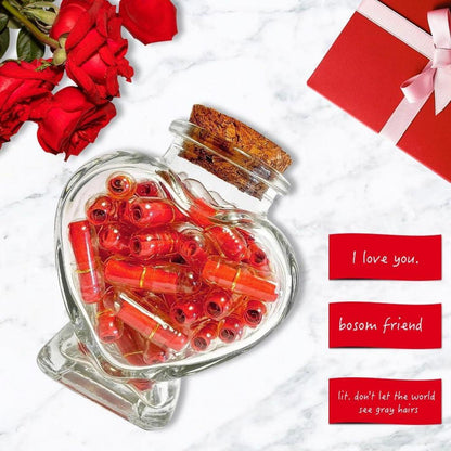 Liebesnachricht Flasche 50 Stück DIY Jahrestag Geschenk Valentinstag