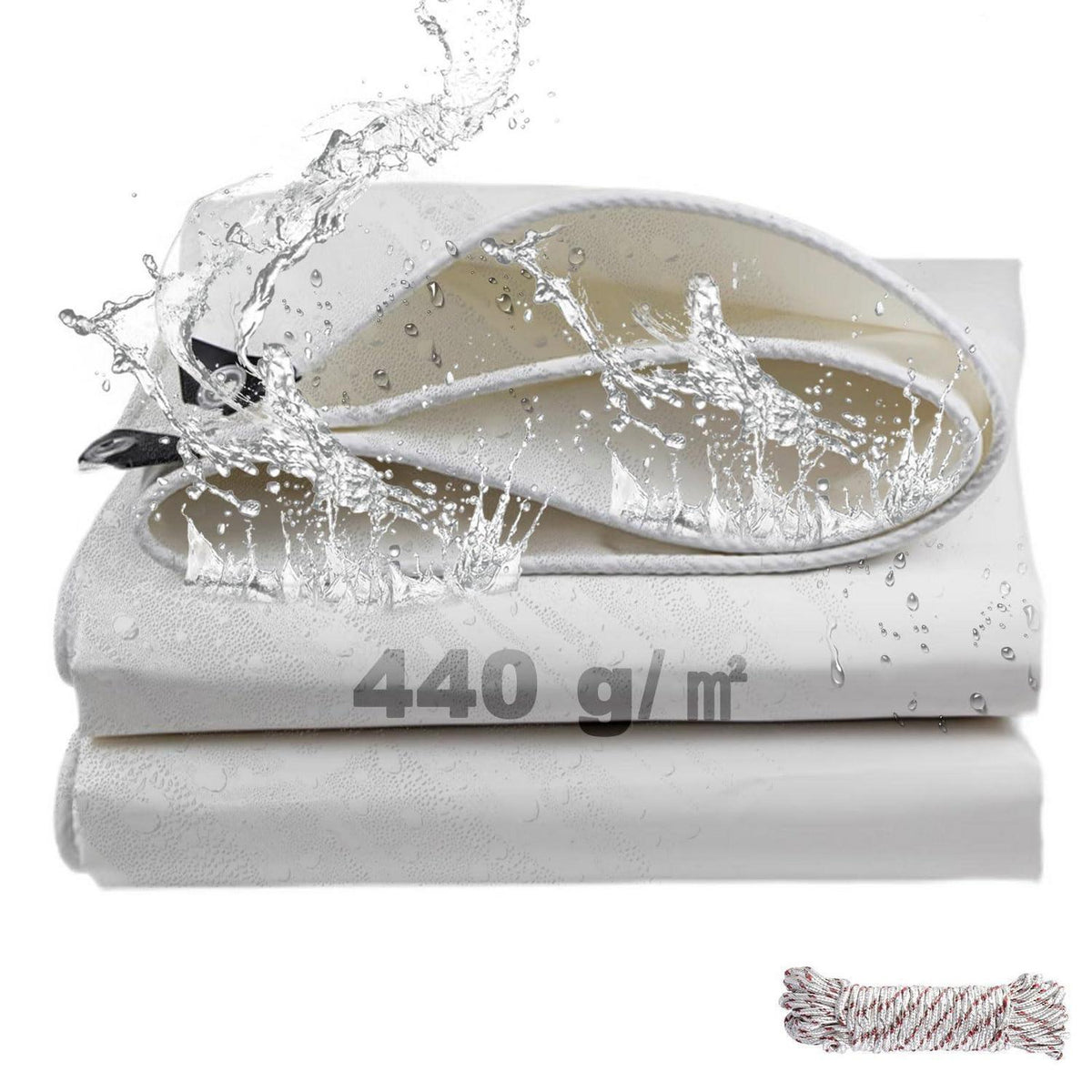 Wasserdichte Abdeckplane 3x6m – 440g/m² PVC Schutzplane