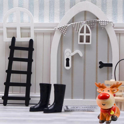 Wichteltür Set Weihnachten Kinder Elfen Zubehör Miniatur Adventszeit