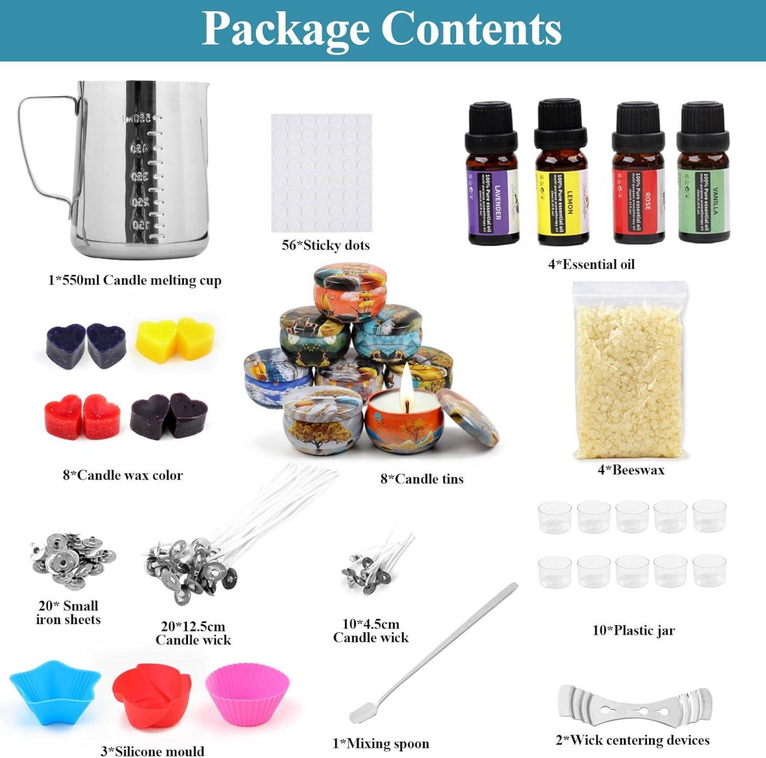 TEPENAR DIY Kerzen Set Bienenwachs Duftkerze Geschenke