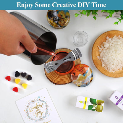 DIY Kerzen Set Bienenwachs Geschenk Weihnachten Muttertag Kinder Elch Stein