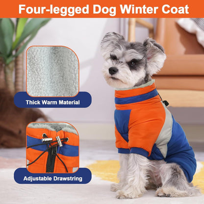 Wasserdichter Hundemantel für kleine Hunde Winter Blau XS