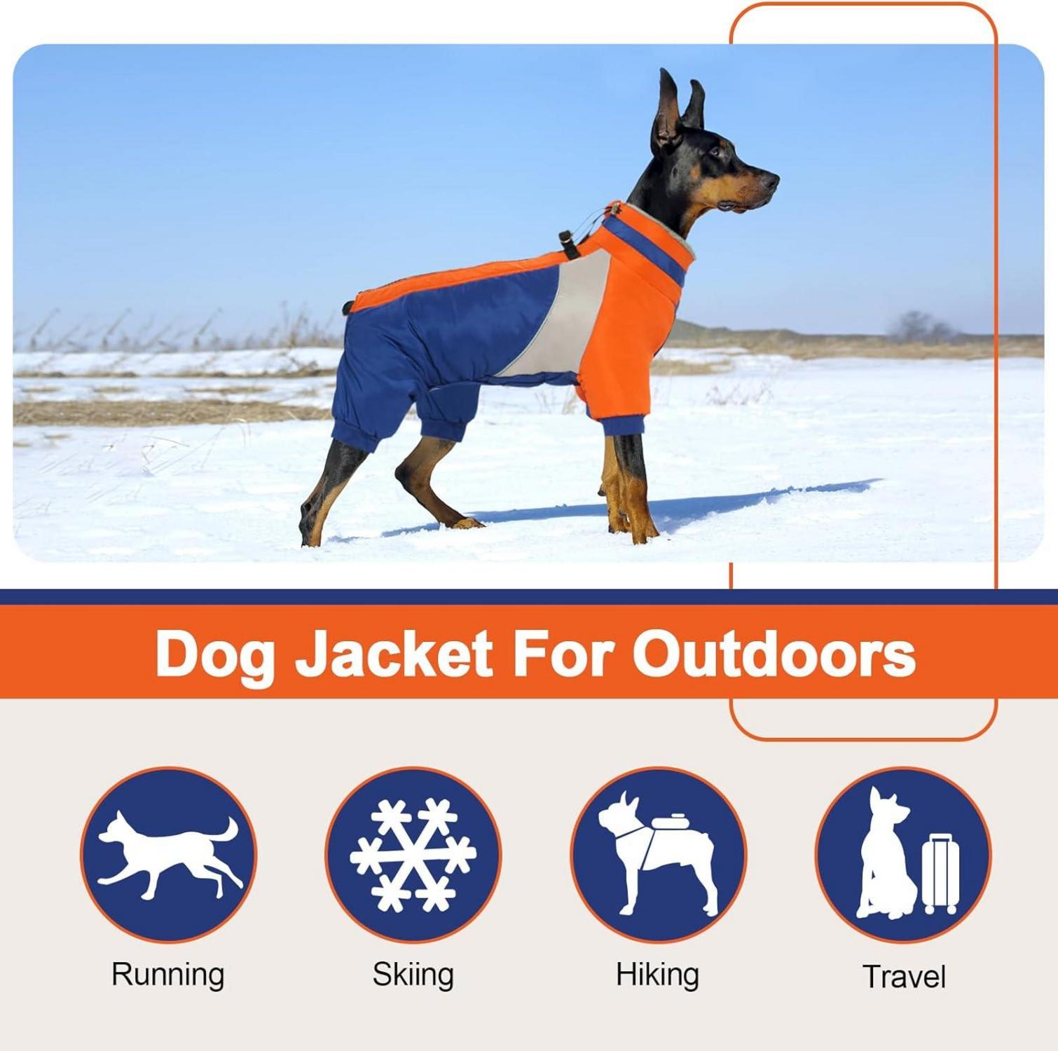 Kuoser Wasserdichter Hundemantel Winter Blau XS Kleine Hunde