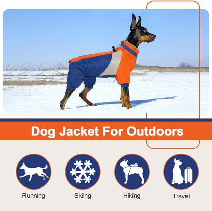 Kuoser Wasserdichter Hundemantel Winter Blau XS Kleine Hunde