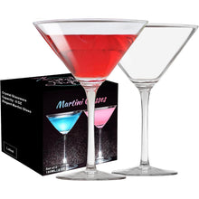 Martini Gläser Cocktailgläser 2er Set 240ml mit Geschenkbox