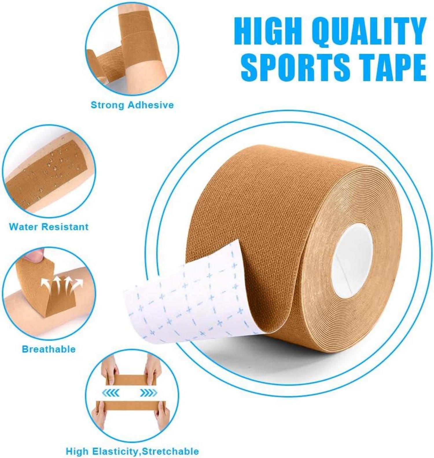Kinesiologie Tape Classic Beige 5 cm x 5 m wasserfest medizinisch Sport Physio Tape