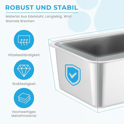 Lohofrnny Edelstahl Katzentoilette, Große Litter Box