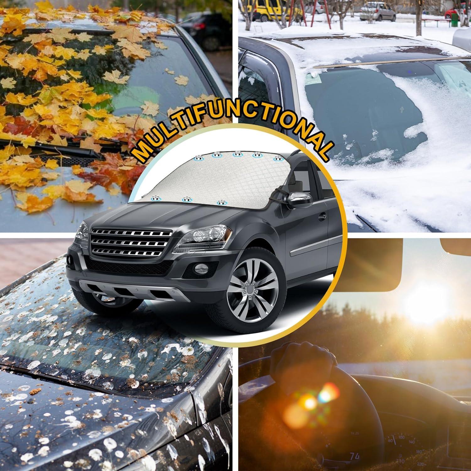 Auto Frontscheibenabdeckung Winter Frostschutz Magnetisch 178*124CM