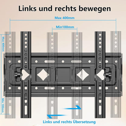 Neigbare TV Wandhalterung 32-68 Zoll bis 60kg VESA 400x400mm Universalhalterung