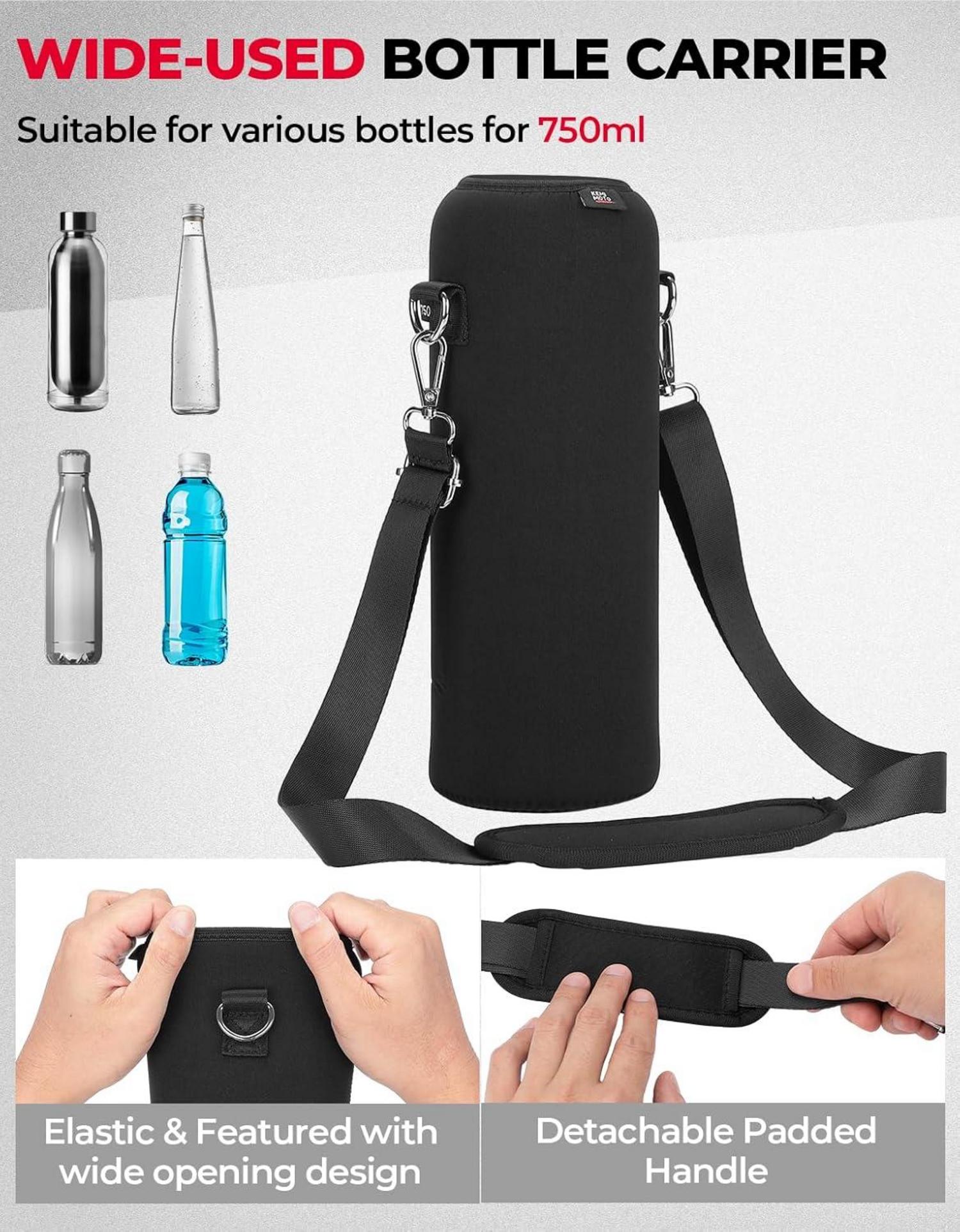 Wasserflaschenhalter Tasche 750ML Trinkflaschenhalter Molle Beutel Schwarz