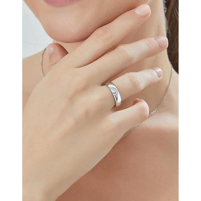 Partnerring Moissanit Ehering 925 Silber Valentinstag