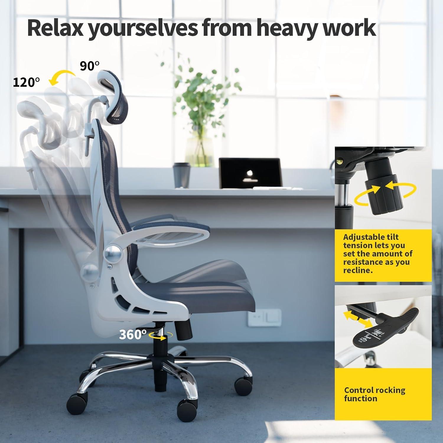 Ergonomischer Bürostuhl mit 5-Jahre Teilgarantie