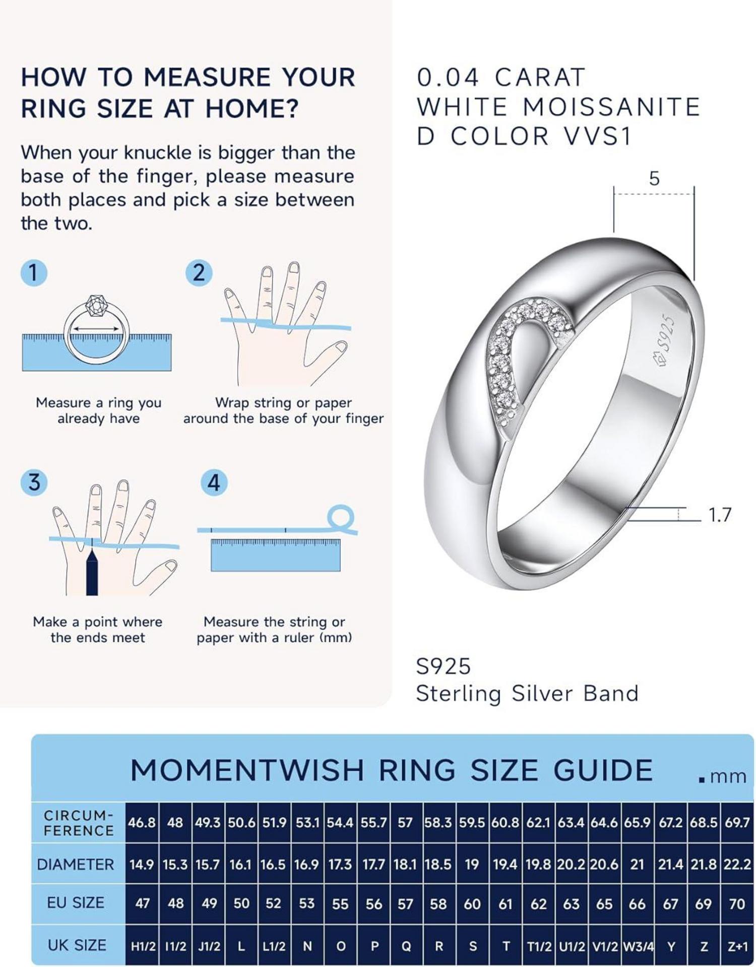 MomentWish Partnerring Moissainte Ehering Valentinstag inkl. Geschenkbox