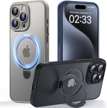MagSafe Hülle für iPhone 15 Pro | SchutzCase mit Ständer & X-Shock